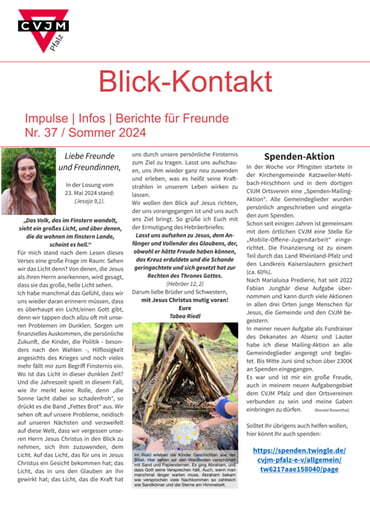 Blick-Kontakt Nr. 37