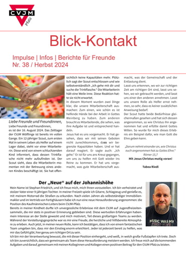 Blick-Kontakt Nr. 38