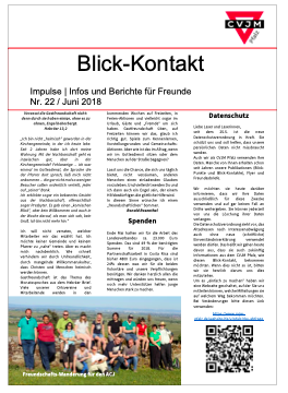 Blick-Kontakte Nr. 22