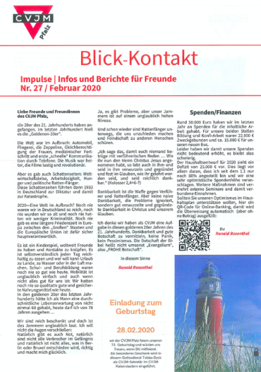 Blick-Kontakt Nr. 27