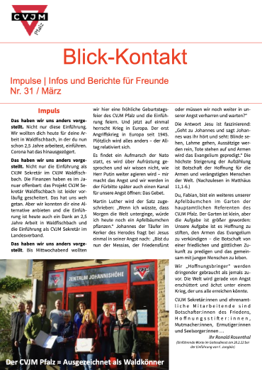 Blick-Kontakt Nr. 31