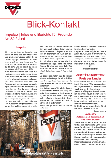 Blick-Kontakt Nr. 32